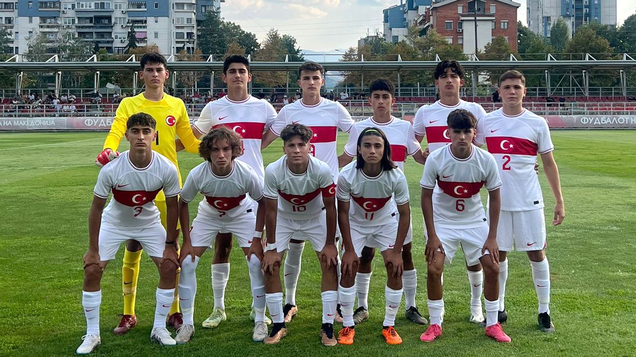 U16 Millî Takımımız, Kuzey Makedonya'yı 2-1 Yendi