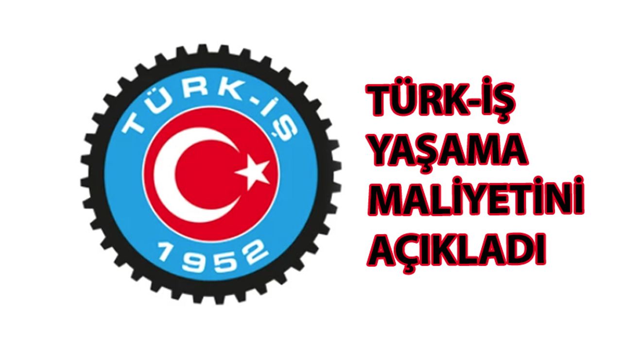 Türk-İş Yaşama Maliyetini Açıkladı