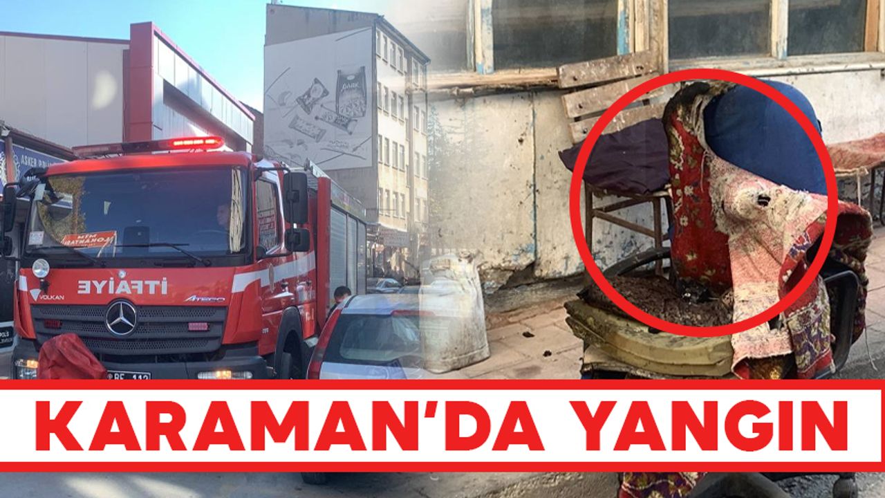 Karaman'da Korkutan Soba Yangını