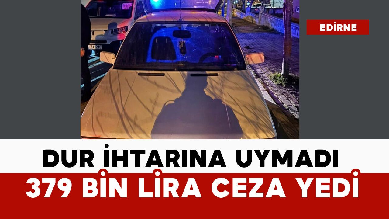 Yüksek sesle müzik dinledi, polisten kaçtı: 379 bin 246 TL ceza yedi