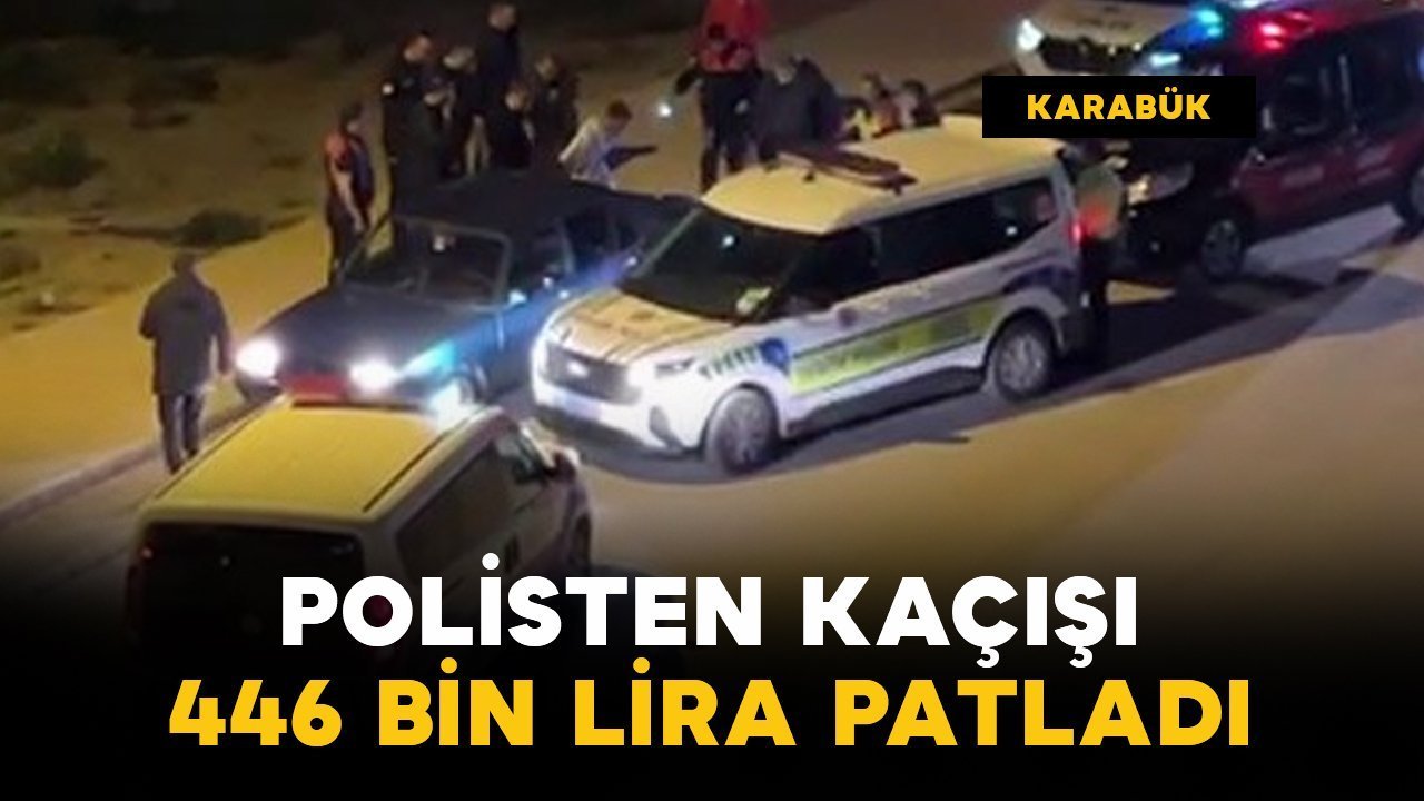 Polisten kaçışı 446 bin liraya patladı