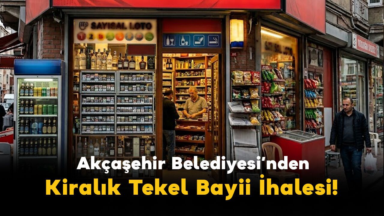 Akçaşehir Belediyesi’nden  Kiralık Tekel Bayii İha