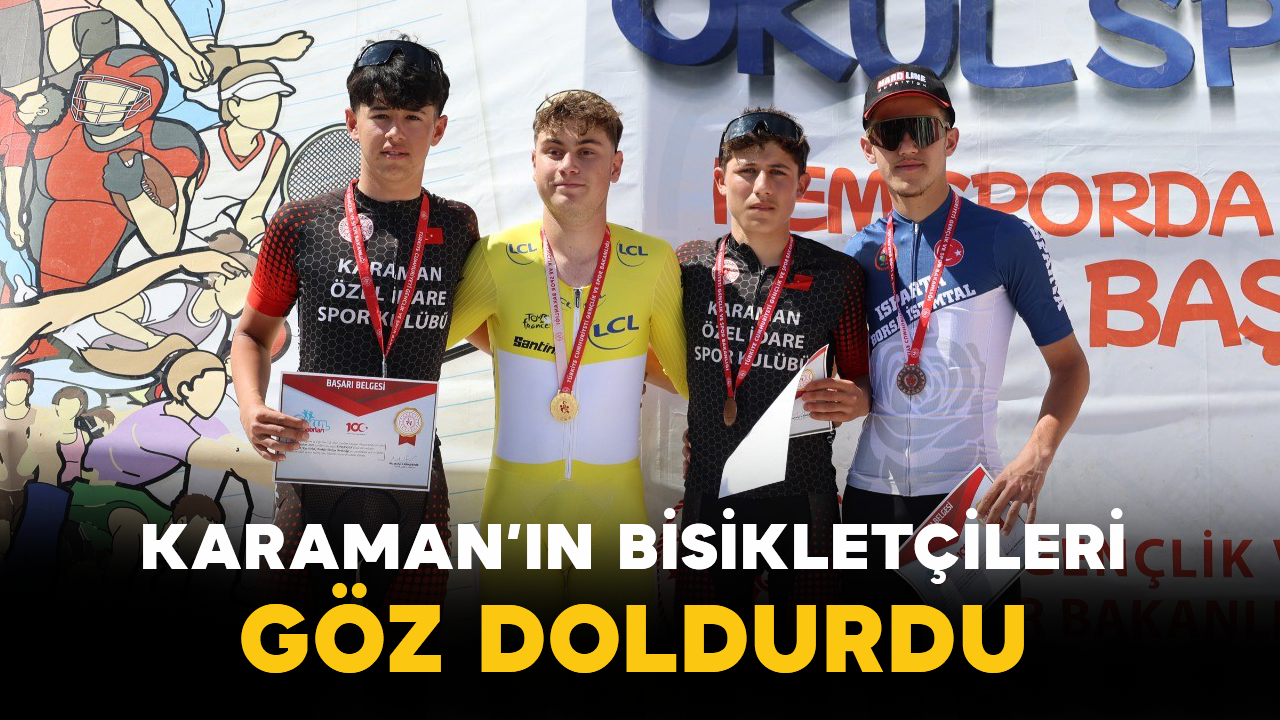 Karaman’ın Bisikletçileri Göz Doldurdu