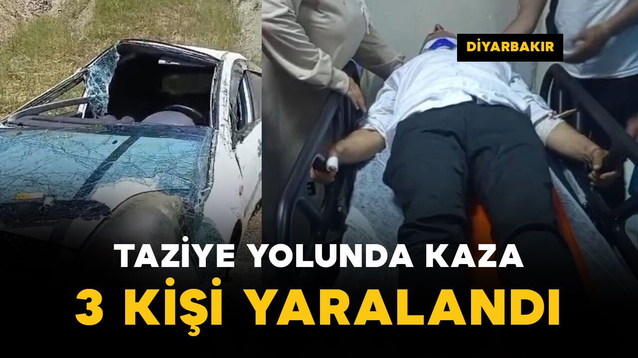 Taziye yolunda kaza: 3 yaralı