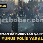 Karaman’da Korkutan Çarpışma: 1 Polis Yaralı