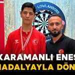 Karamanlı Enes 3 madalyayı 12’den vurdu