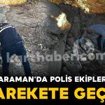 Karaman'da bir evin bahçesinde bulunan tüfek polisi harekete geçirdi