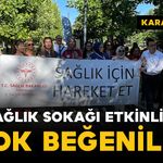Karaman’da Sağlık Sokağı etkinliği yapıldı