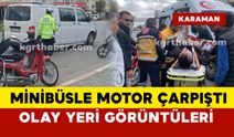 Karaman'da mezarlık kavşağında kaza: 1 yaralı