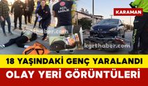 Kazada yaralanan genç acı içinde kıvrandı