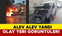 Antalya'da bir anda alevlere teslim oldu