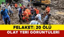 Endonezya'da felaket 20 ölü: olay yeri görüntüleri