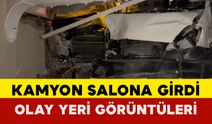 Kamyonet Evin Salonuna Girdi