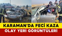 Karaman’da feci kazada otomobil takla attı: 1 yaralı