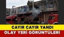 Samsum'da cayır cayır yandı: olay yeri görüntüleri