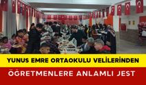 Yunus Emre Ortaokulu Velilerinden Öğretmenlere Anlamlı Jest