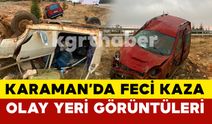 Karaman Mut Yolunda Feci Kaza 4 Yaralı