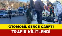 Karaman’da yolun karşısına geçmeye çalışan gence otomobil çarptı