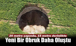 Karapınar'da Yeni Bir Obruk Daha Oluştu