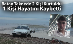 Batan Teknede 2 Kişi Kurtuldu 1 Kişi Hayatını Kaybetti