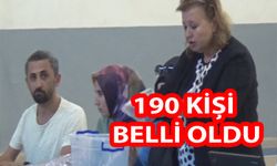 190 Kişi Belli Oldu