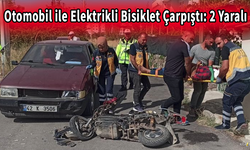 Otomobil ile Elektrikli Bisiklet Çarpıştı: 2 Yaralı