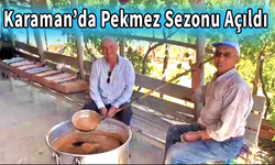 Karaman’da Pekmez Sezonu Açıldı