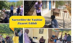 Sarıveliler'de Yaşlılar Ziyaret Edildi