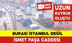 Karaman İsmet Paşa Caddesi'nde Trafik Kilitlendi
