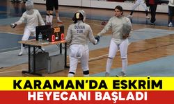 Karaman'da Eskrim Türkiye Şampiyonası FOTOĞRAFLAR