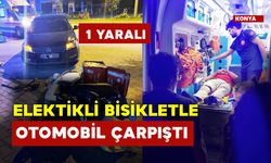 Elektrikli Bisikletle Otomobil Çarpıştı: 1 Yaralı