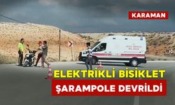 Elektrikli Bisiklet Şarampole Devrildi: 1 Yaralı