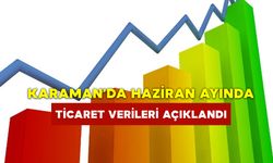 Karaman'da Haziran Ayında Ticaret Verileri Açıklandı