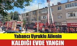 Karaman'da Yabancı Uyruklu Ailenin Kaldığı Evde Yangın