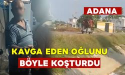 Kavga Eden Oğlunun Beline İp Bağlayıp Böyle Koşturdu