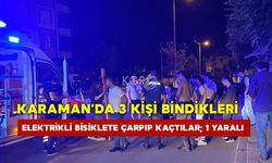 3 Kişi Bindikleri Elektrikli Bisiklete Çarpıp Kaçtılar: 1 Yaralı