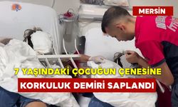 7 Yaşındaki Çocuğun Çenesine Korkuluk Demiri Saplandı