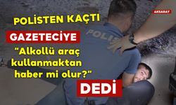 Alkollü Sürücü Polisten Kaçtı Bakın Gazeteciye Ne Dedi