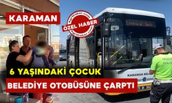 Aniden Yola Atlayan 6 Yaşındaki Çocuk Belediye Otobüsüne Çarptı