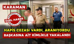 Hapis Cezası Vardı Başkasına Ait Kimlikle Parkta Yakalandı