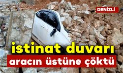 İstinat Duvarı Aracın Üzerine Çöktü