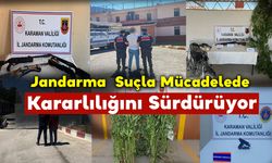 Jandarma  Suçla Mücadelede Kararlılığını Sürdürüyor