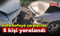 Kafa Kafaya Çarpıştılar: 5 Yaralı