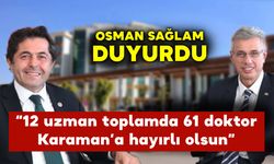 Karaman'a 61 Yeni Doktor Geliyor