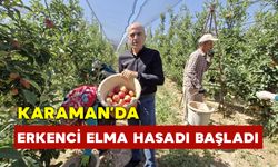 Karaman'da Erkenci Elma Hasadı Başladı