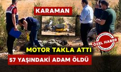 Karaman’da Motosiklet Takla Attı 57 Yaşındaki Adam Öldü