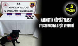 Karaman’da Narkotik Köpeği ‘Flash’ Uyuşturucuya Geçit Vermedi