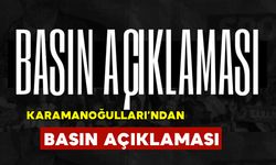 Karamanoğulları Taraftar Grubundan Basın Açıklaması