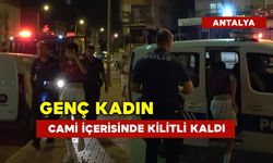 Genç Kadın Cami İçerisinde Kilitli Kaldı