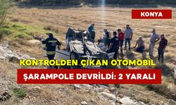 Kontrolden Çıkan Otomobil Şarampole Devrildi: 2 Yaralı